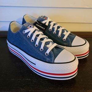 Wmns Converse Chuck Taylor All Star Plat Sz 7.5